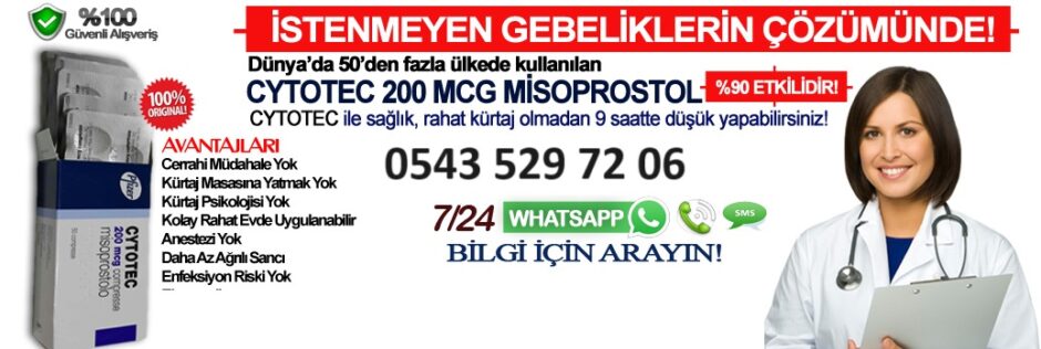 düşük hapı sipariş cytotec 0543 529 72 06 whatsapp dusuk hapi al Türkiye